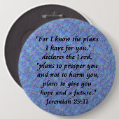 Jeremiah 29-11 button (Vorne & Hinten)