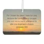 Jeremiah 29:11 Christlich Autolufterfrischer (Vorderseite)