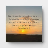 Jeremiah 29:11 Christlich Fotoplatte (Vorderseite)