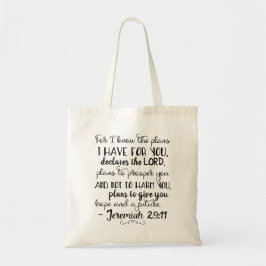 Jeremiah 29:11 Christliche Bibel Glaube Tote Tag Tragetasche