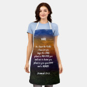 Jeremiah 29:11 | DA ICH DIE PLÄNE KENNE | Monogram Schürze (Getragen)