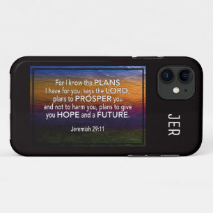 Jeremiah 29:11   DENN ICH KENNE DIE PLÄNE Christli Case-Mate iPhone Hülle