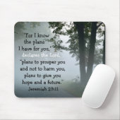 Jeremiah 29:11 Denn ich kenne die Pläne, die ich f Mousepad (Mit Mouse)
