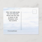 Jeremiah 29:11 Denn ich kenne die Pläne, die ich f Postkarte (Rückseite)