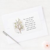 Jeremiah 29:11 Denn ich kenne die Pläne, die ich f Rechteckiger Aufkleber (Umschlag)