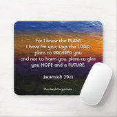 Jeremiah 29:11, DENN ICH KENNE DIE PLÄNE Personali Mousepad (Mit Mouse)