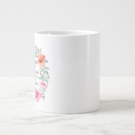 Jeremiah 29:11 Denn ich kenne die Pläne rosa Blume Jumbo-Tasse