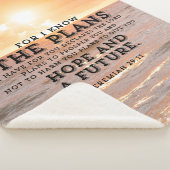 Jeremiah 29:11 Denn ich kenne die Pläne Sunrise Sherpadecke (3/4)