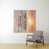 Jeremiah 29:11 Denn ich kenne die Pläne Sunrise Wandteppich (Beispiel (Horizontal))