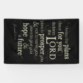 Jeremiah 29:11 Ermutigende Bibelverse Banner (Horizontal)