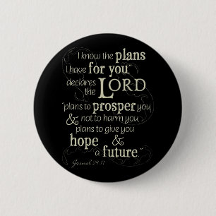 Jeremiah 29:11 Ermutigende Bibelverse Button