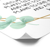 Jeremiah 29:11 Eukalyptus Personalize Poster (Ecke)