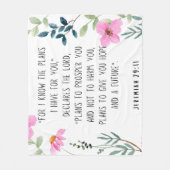 Jeremiah 29:11  fleecedecke (Vorderseite)