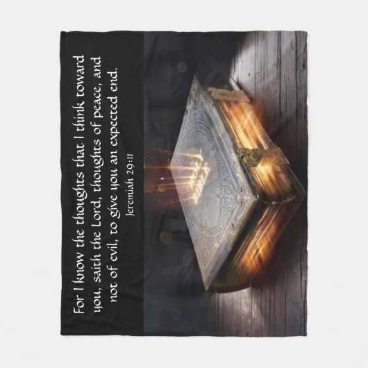 Jeremiah 29:11 fleecedecke (Vorderseite)