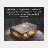 Jeremiah 29:11 fleecedecke (Vorderseite (Horizontal))