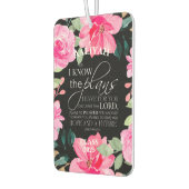 Jeremiah 29:11 Floral Personalize Tassel Topper Autolufterfrischer (Links)