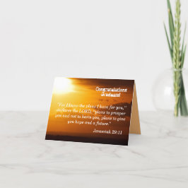 Jeremiah 29:11 Förderung Karte