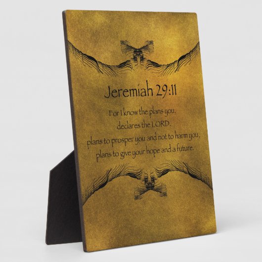 Jeremiah 29:11 fotoplatte (Seite)