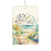 Jeremiah 29:11 Gott hat einen Plan Autolufterfrischer (Vorderseite)