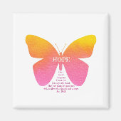 Jeremiah 29:11 Hope Butterfly Magnet (Vorne)