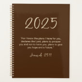 Jeremiah 29:11 Ich kenne den Planer für 2025 (Vorderseite)
