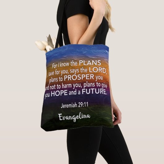 Jeremiah 29:11 ICH KENNE DEN PLANNAMEN Christlich Tasche (Von Nahem)