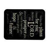 Jeremiah 29:11 Ich kenne die Pläne, die ich für di Magnet (Horizontal)