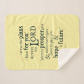 Jeremiah 29:11 Ich kenne die Pläne, die ich für di Sherpadecke (Vorderseite (Horizontal))