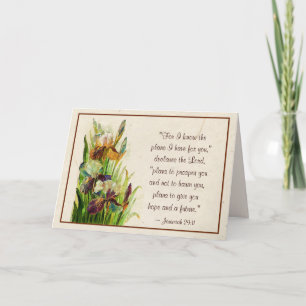 Jeremiah 29:11 Ich kenne die Pläne, die ich für Si Karte