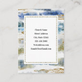 Jeremiah 29:11 Ich kenne die Pläne, die ich habe E Visitenkarte (Rückseite)