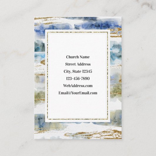 Jeremiah 29:11 Ich kenne die Pläne, die ich habe E Visitenkarte (Rückseite)