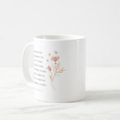 Jeremiah 29:11 Ich kenne meine Pläne für Sie Kaffeetasse (Vorderseite Links)