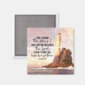 Jeremiah 29:11 Ich kenne meine Pläne für Sie Magnet (Vorderseite/Rückseite)