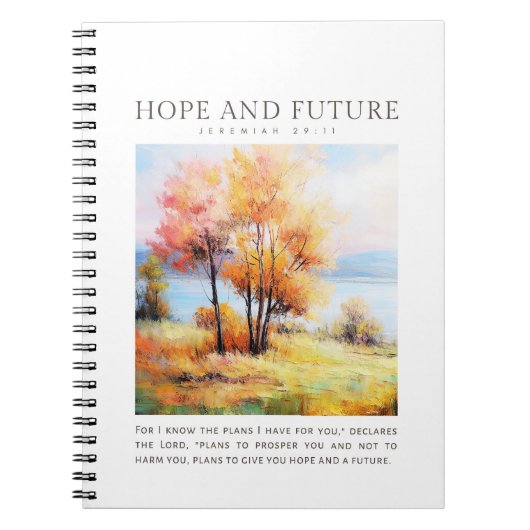 Jeremiah 29:11 Ich kenne meine Pläne für Sie Notizblock (Vorderseite)