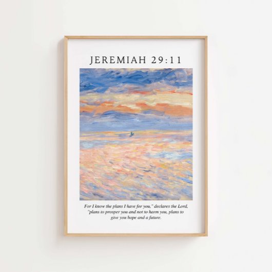 Jeremiah 29:11 Ich kenne meine Pläne für Sie Poster