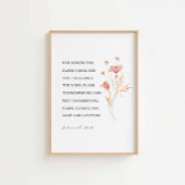 Jeremiah 29:11 Ich kenne meine Pläne für Sie Poster