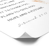 Jeremiah 29:11 Ich kenne meine Pläne für Sie Poster (Ecke)