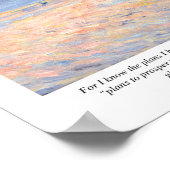 Jeremiah 29:11 Ich kenne meine Pläne für Sie Poster (Ecke)