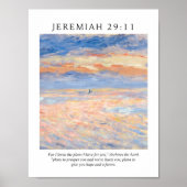 Jeremiah 29:11 Ich kenne meine Pläne für Sie Poster (Vorne)