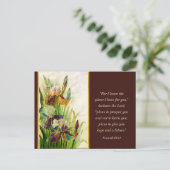 Jeremiah 29:11 Ich kenne meine Pläne für Sie Postkarte (Stehend Vorderseite)