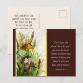 Jeremiah 29:11 Ich kenne meine Pläne für Sie Postkarte (Vorne/Hinten)