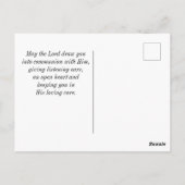 Jeremiah 29:11 Ich kenne meine Pläne für Sie Postkarte (Rückseite)