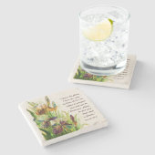 Jeremiah 29:11 Ich kenne meine Pläne für Sie Steinuntersetzer (Seitenansicht)