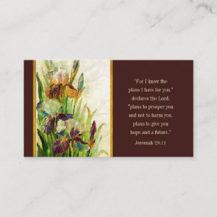 Jeremiah 29:11 Ich kenne meine Pläne für Sie Visitenkarte