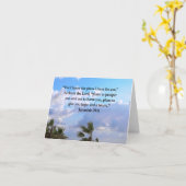JEREMIAH 29:11 INSPIRATIONALE VERSE KARTE (Gelbe Blume)