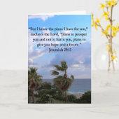 JEREMIAH 29:11 INSPIRATIONALE VERSE KARTE (Gelbe Blume)