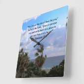 JEREMIAH 29:11 INSPIRATIONALE VERSE QUADRATISCHE WANDUHR (Winkel)