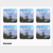 JEREMIAH 29:11 INSPIRATIONALE VERSE QUADRATISCHER AUFKLEBER (Blatt)