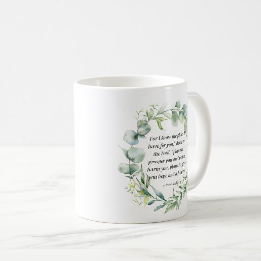 Jeremiah 29:11 kaffeetasse (VorderseiteRechts)