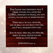 Jeremiah 29:11 King James Bible Scripture Poster